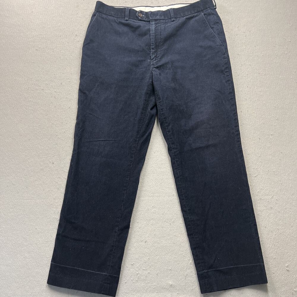 Lauren Ralph Lauren Corduroy Pants Womens Straight Leg Navy Casual